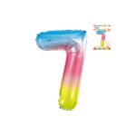 Globo número 7 colores 16″ un