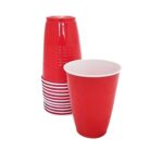 Vasos 450ml rojos 10un