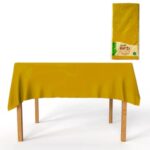 Mantel eco dorado mate 130×180 cm