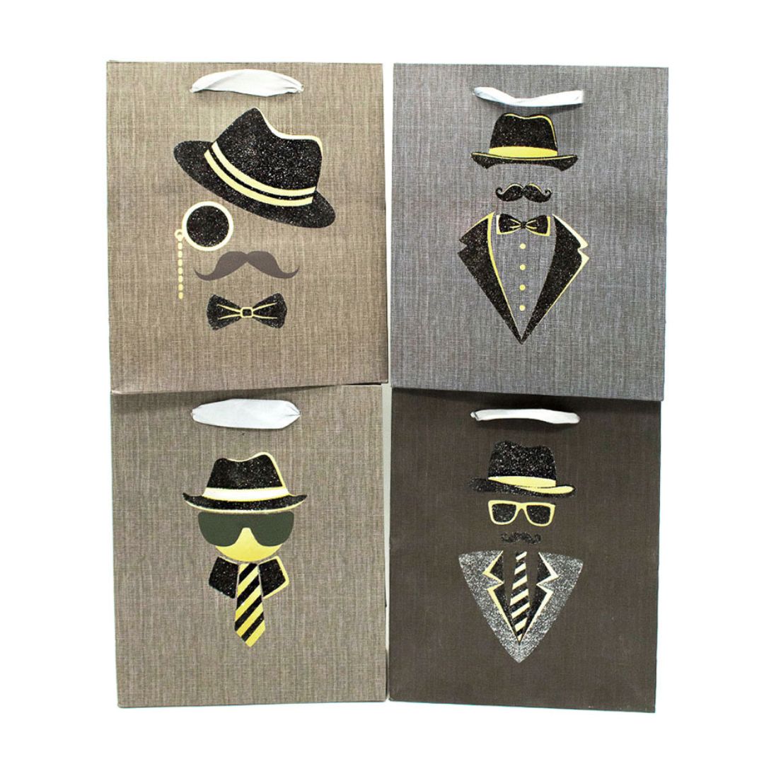 Bolsa caballero elegante Bolsa de regalo elegante glitter 26×32 un - Imagen 1