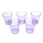 Vasos shot acrílico morado 60ml 20un