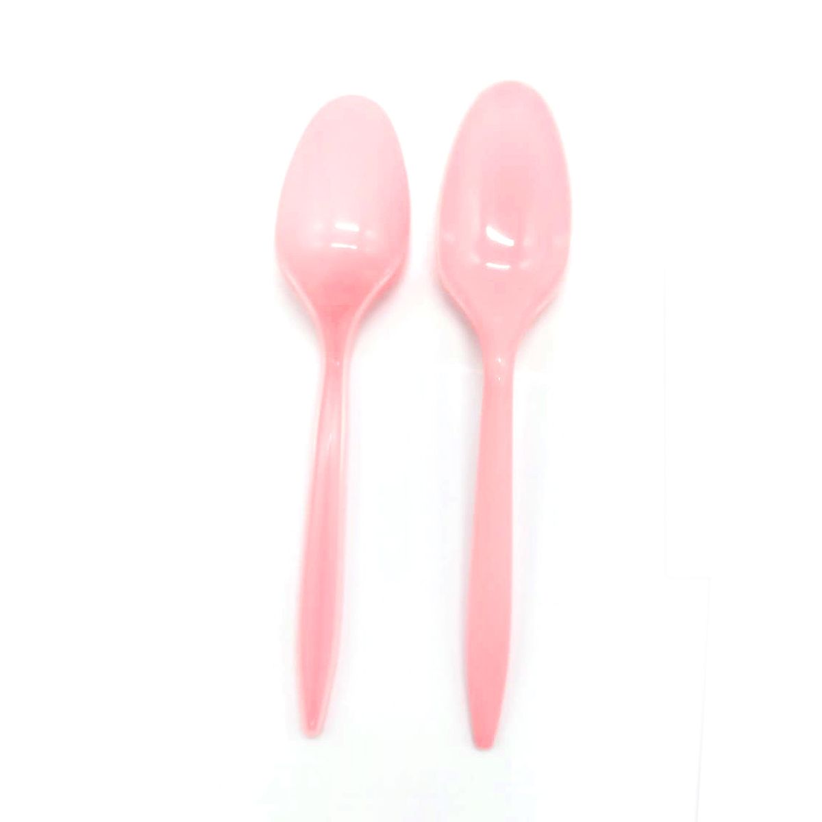 cucharas rosadas 20un Cucharas plásticas rosadas 20un - Imagen 1