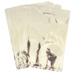 Bolsa metalizada plateada 6un