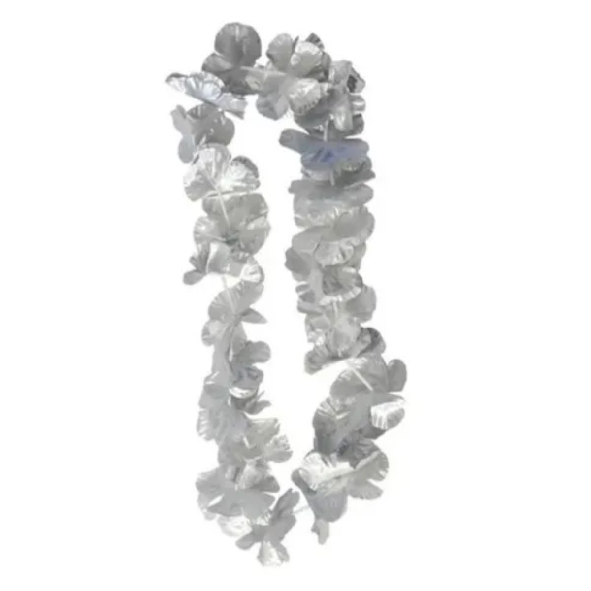 Collar plateado Collar hawaiano plateado un - Imagen 1