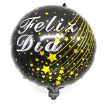 Globo 45cm feliz día negro- un