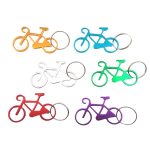 Llavero metálico bicicleta un