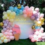 Set arco de globos macarrón 104 pcs