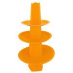 Bandeja de cartón 3 pisos naranjo un