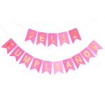 Banderín rosado/dorado F.C un