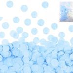 Confeti papel celeste un