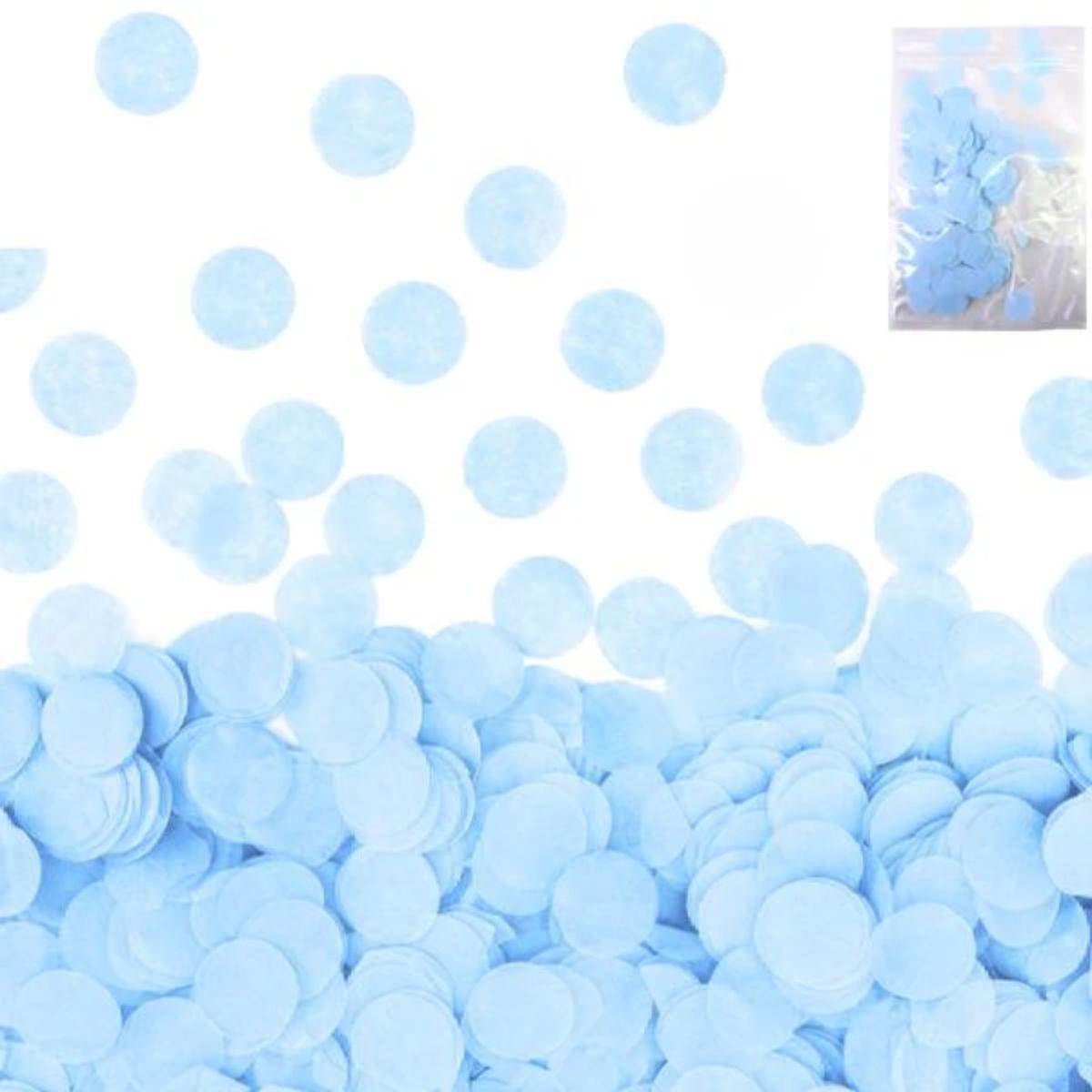 cofeti celeste Confeti papel celeste un - Imagen 1