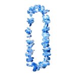 Collar hawaiano azul y blanco un