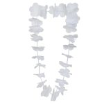 Collar hawaiano blanco un