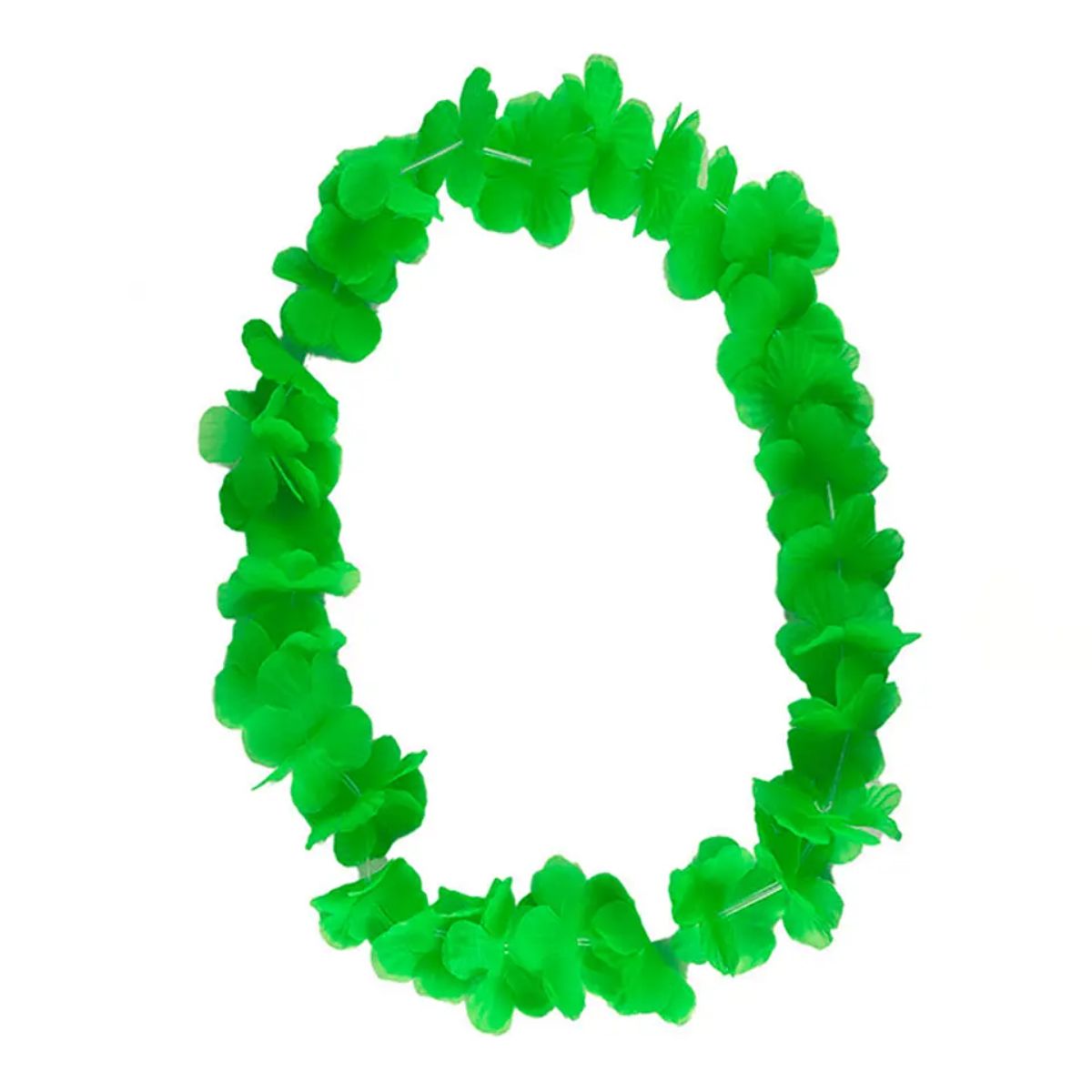 collar fluor verde Collar flúor hawaiano verde un - Imagen 1