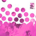 Confeti papel metalizado fucsia un