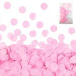 Confeti papel rosado un