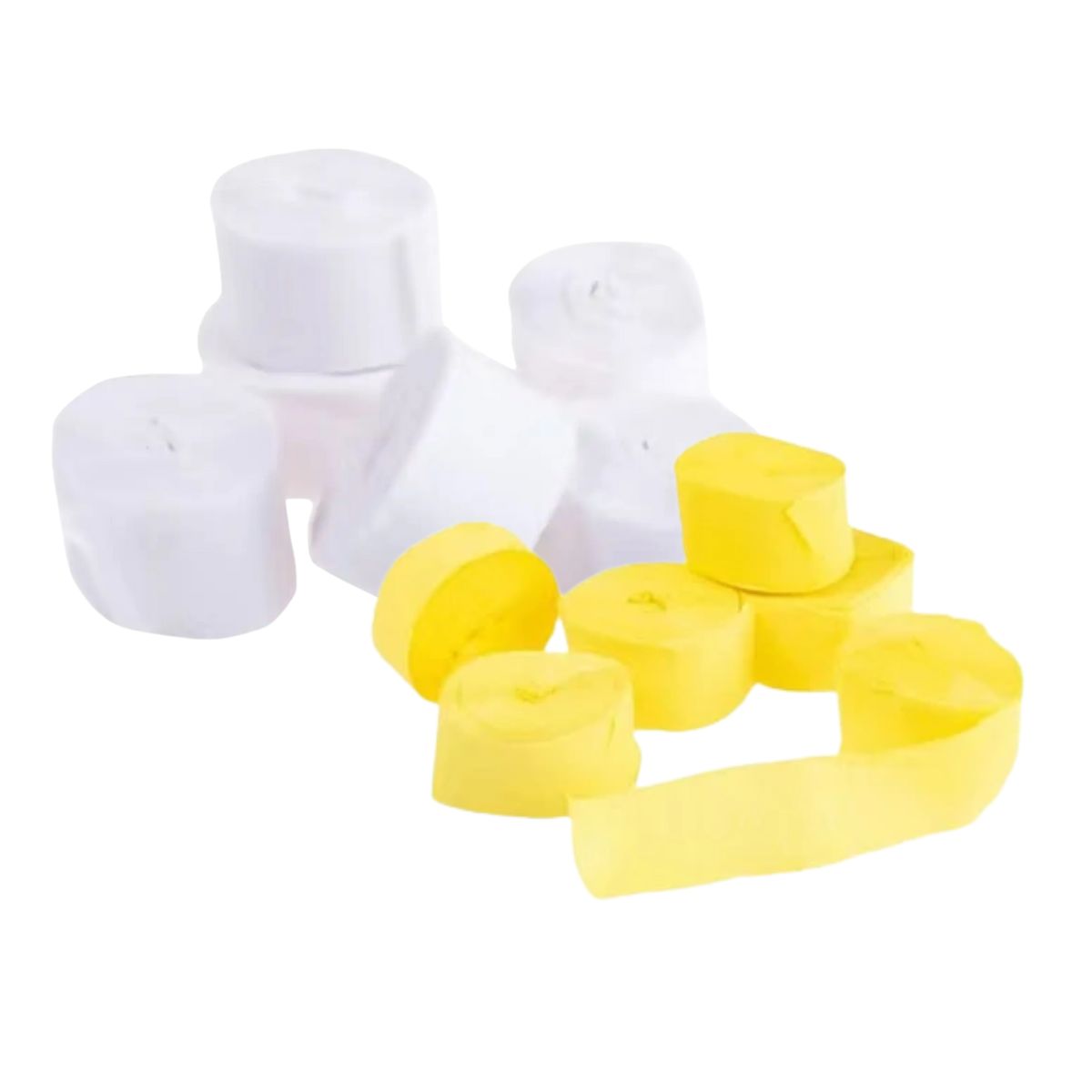 feston blanco amarillo Festón amarillo blanco 6un - Imagen 1