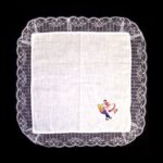 Pañuelo blonda pareja bordado un