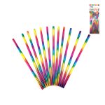 Bombilla iridiscente multicolor 12 un