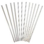 Bombillas diseño surtido plateado 12 un