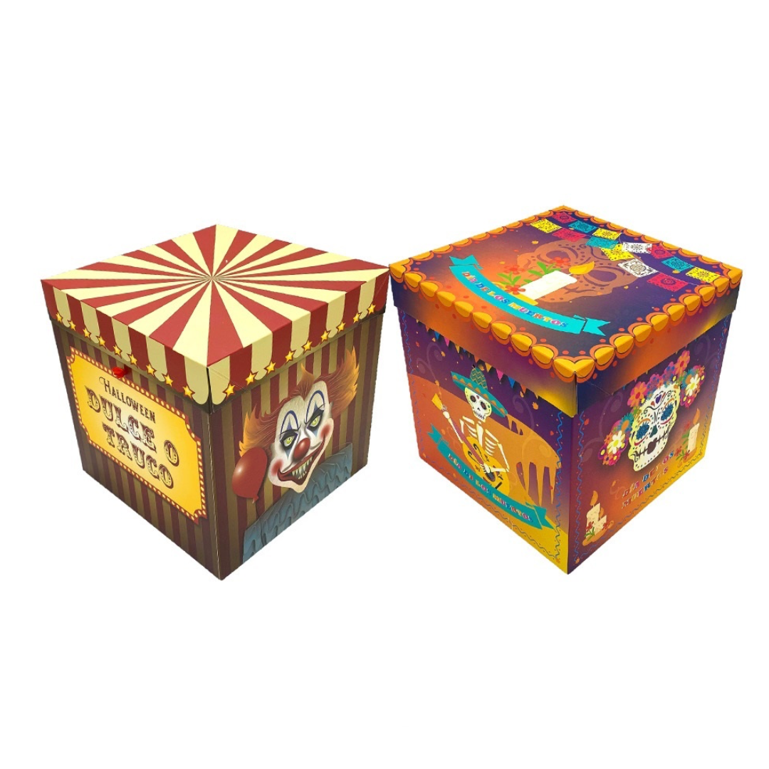 Caja 15 x 15 halloween copia Caja Halloween 15 x15cm un - Imagen 1