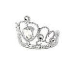 Corona reina corazón plástico un