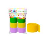 Festón verde amarillo lila 6un