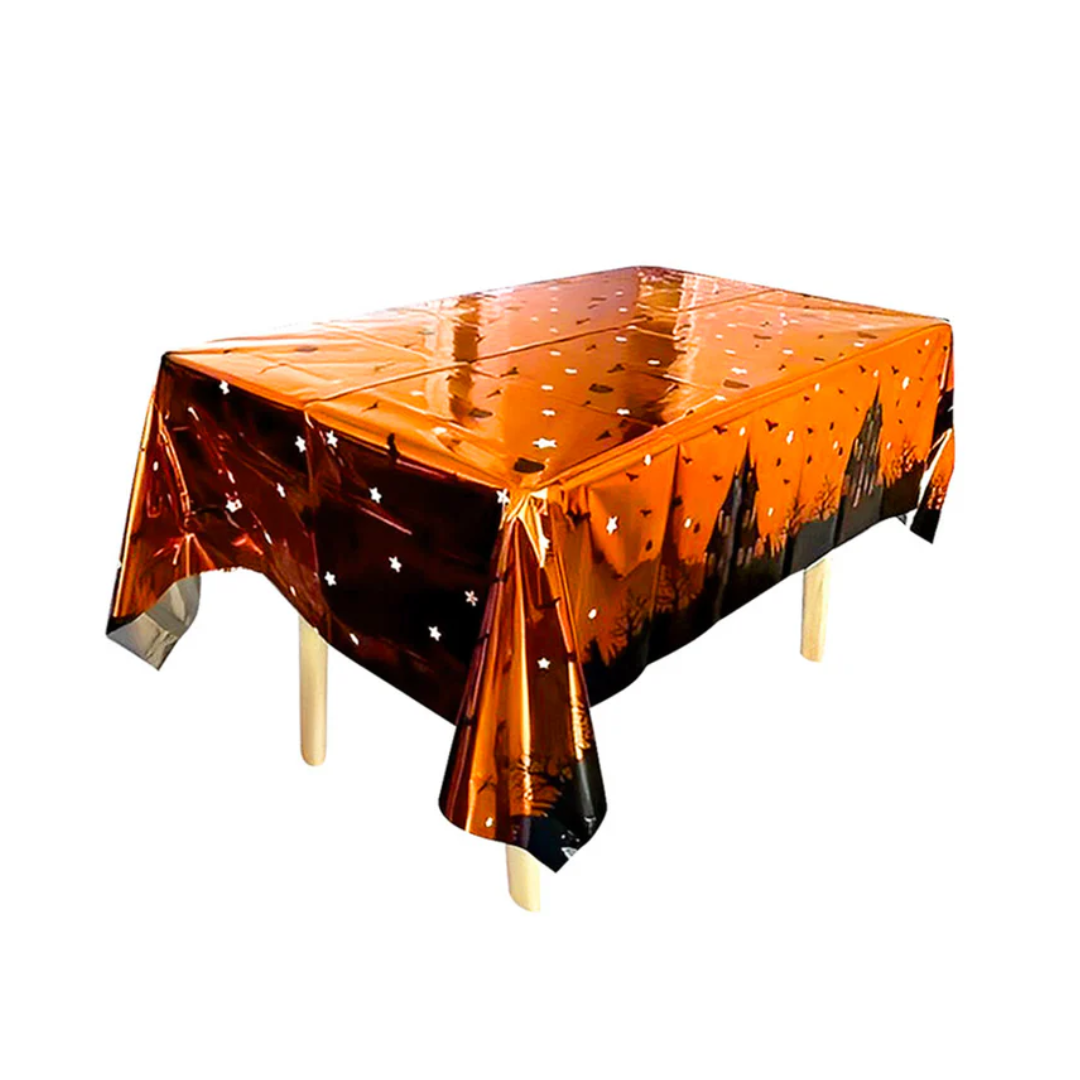 Mantel Halloween castillo Mantel casa embrujada 137x183cm un - Imagen 1