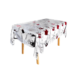 Mantel manos sangrientas 137x183cm un