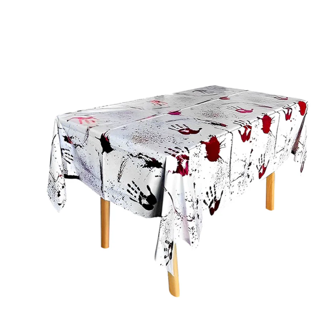 Mantel manos con sangre Mantel manos sangrientas 137x183cm un - Imagen 1