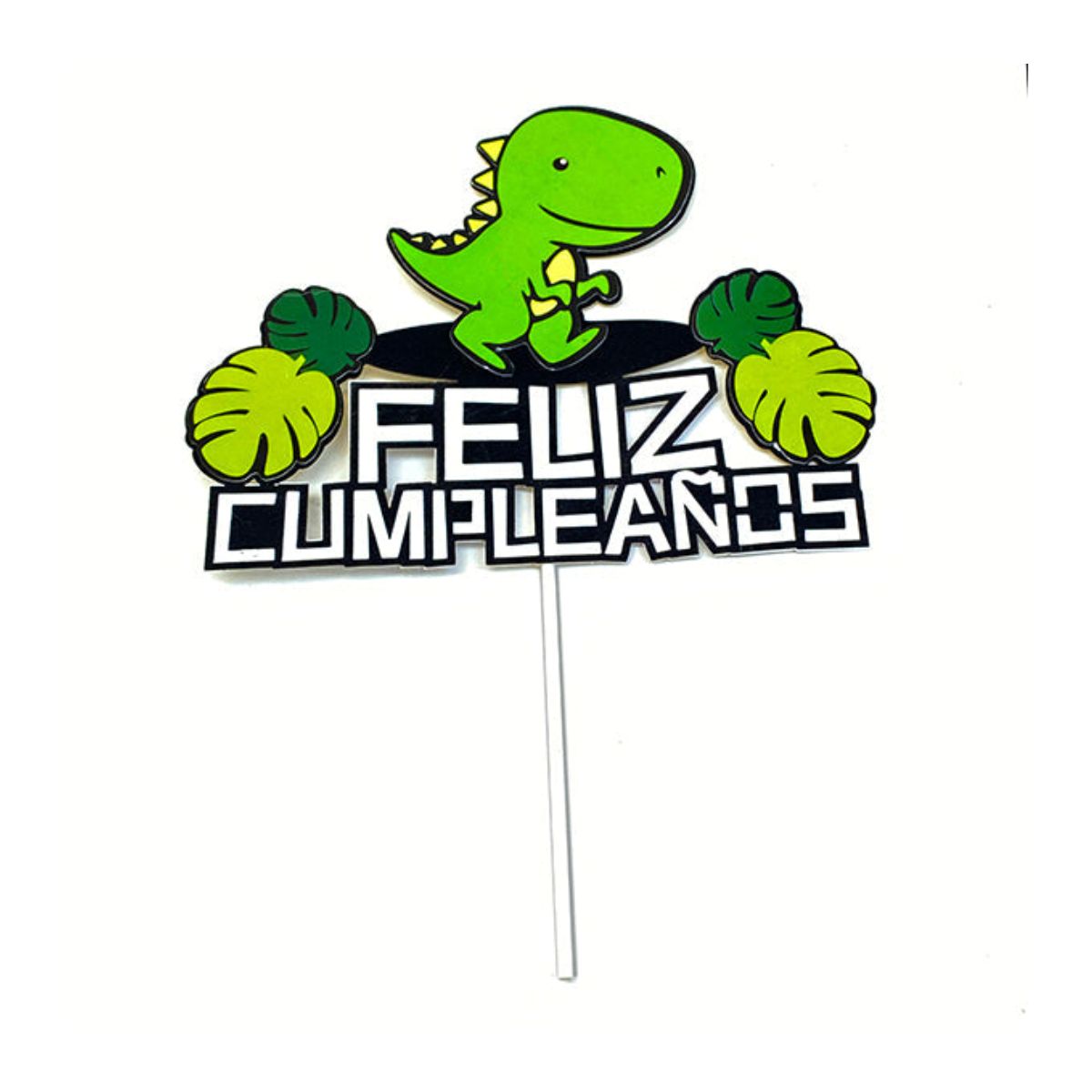 Topper feliz cumpleaños dinosaurios Topper FC dinosaurio un - Imagen 1