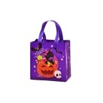 Bolsa tela plástica 28x20x11cm morada un