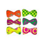 Corbatín plástico flúor 6un