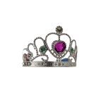 Corona corazón reina plástico un