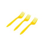 Tenedor amarillo 10 un