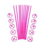 Set de varillas fucsia 10un
