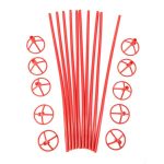 Set de varillas rojas 10un