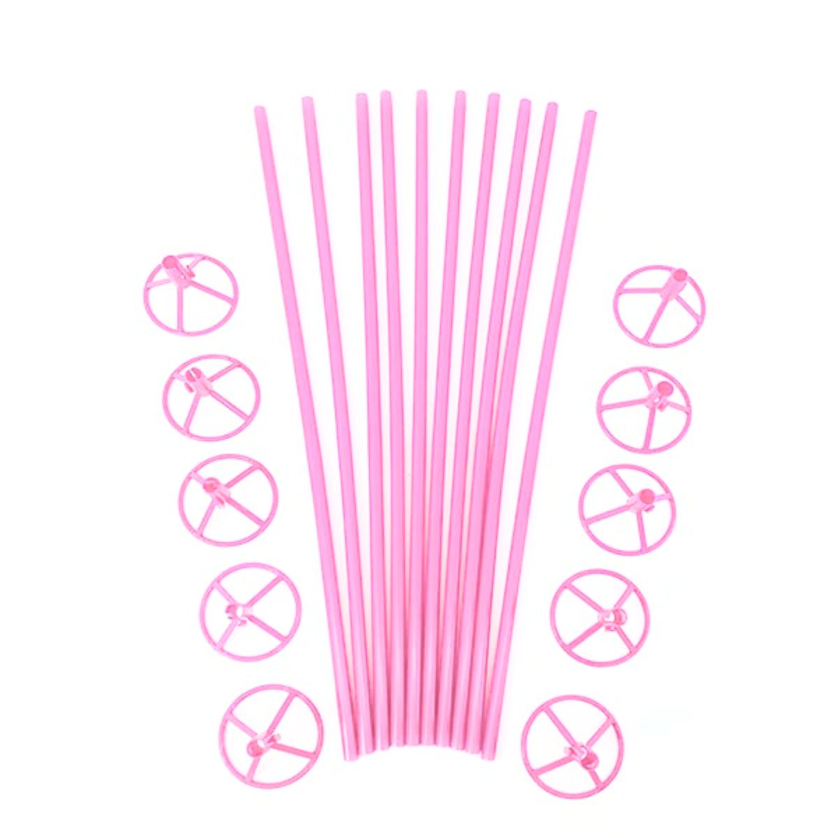 varillas rosa x10 Set de varillas rosadas 10un - Imagen 1