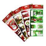 Adhesivos metalizados navideños 3 hojas