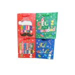 Bolsa regalo navidad diseños 19,5x8x23.5cm un