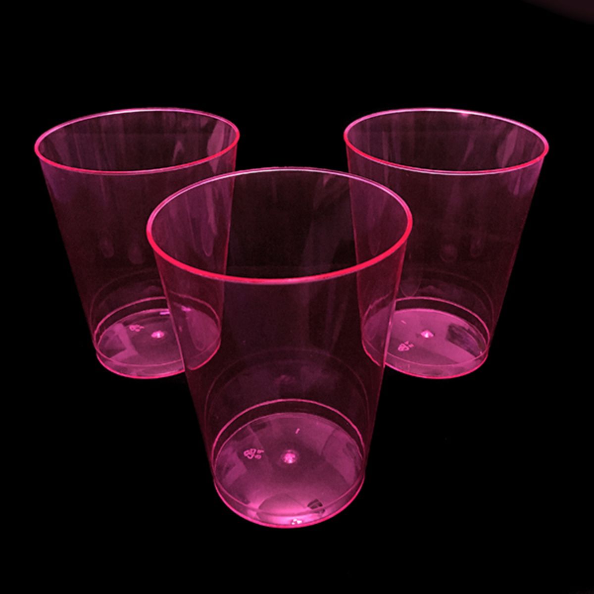 Vaso acrilico neon rosa Vasos acrílicos 230ml neón fucsia 10un - Imagen 1