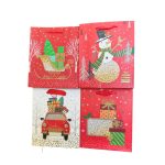 Bolsa navidad brillos 19,5x8x23.5cm un