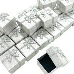 Caja joyas plateada 4x4 cm un