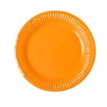 Plato 18cm naranjo 10un