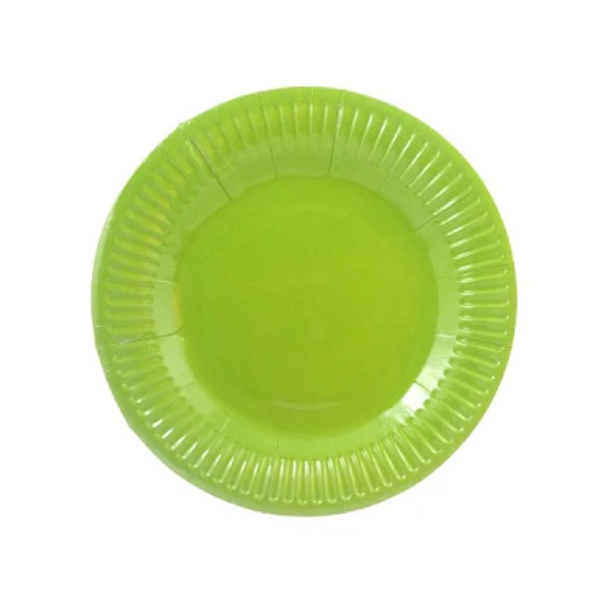 plato verde lima Plato 18cm verde lima 10un - Imagen 1