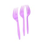 Tenedores plásticos lila 20un