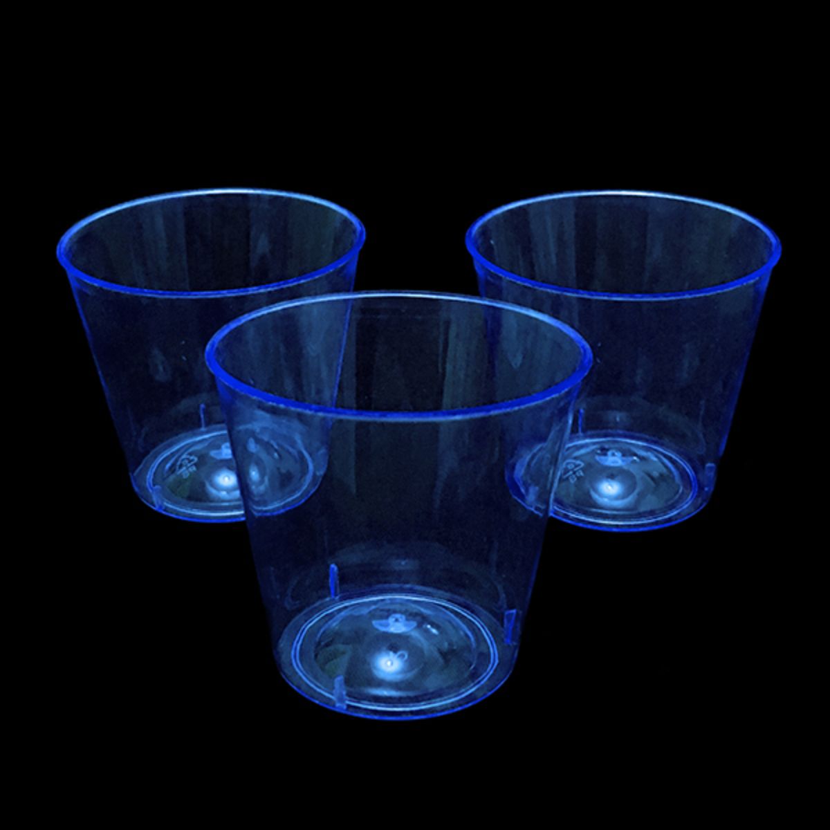 vasos shot acrílicos azul Vasos shot acrílico neón azul 30un - Imagen 1